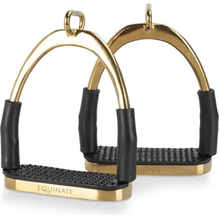 Equinate Sicherheitssteigbügel Charles 10cm Gold - Gold