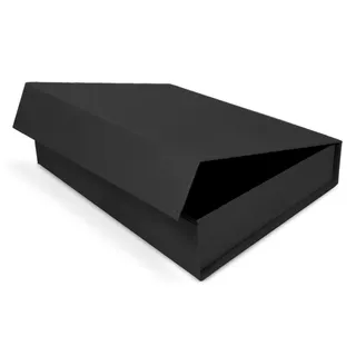 Verpackungswelt Geschenk-Box mit Deckel | 23 x 17 x 5 cm | Geschenk-Karton mit Magnet-Verschluss | Perfekt für Geburtstag, Hochzeit, Weihnachten, Geburt | Geschenk-Verpackung in Schwarz Matt