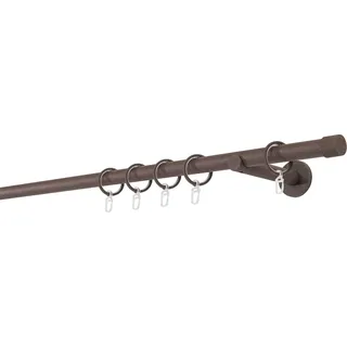 MYDECO »20mm Cap Wandträger 12 cm« braun, L:320cm, Gardinenstangen, Gardinenstange
