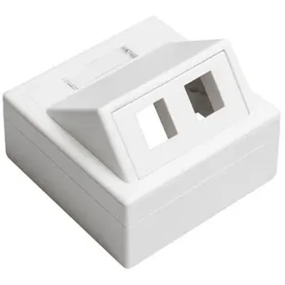 Leviton data outlet 2xkeystone white