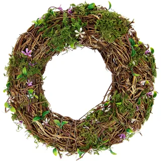 I.GE.A. Dekokranz »Weidenkranz« Blumenkranz, Tischkranzng, grün