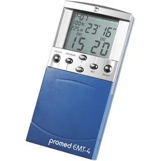 Promed EMT-4 TENS & EMS Gerät Blau/Silber