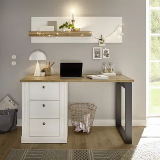 otto home Home affaire Büromöbel-Set »Westminster« im romantischen Landhausstil, exclusiv by Otto, weiß