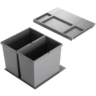 HAILO Allegro Einbaumülleimer 60 l Grau