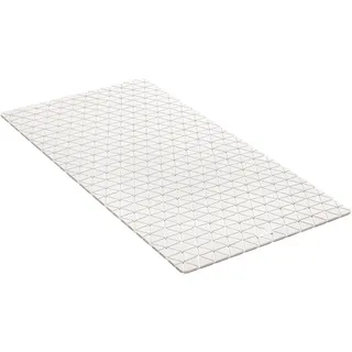 Tatay Badewannenmatten rutschfest rutschfest, SBS Gummi - TP mit 94 Saugnäpfen, rechteckig, Diamant-Design, Weiß. Maße 72 x 36 cm, 5513101