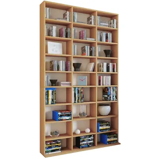 VCM Bücherregal 102 x 23 x 180 cm Buche