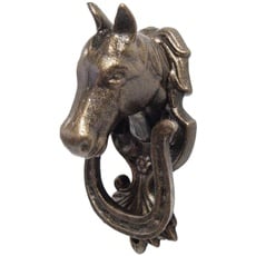 Gusseisen Türklopfer Pferdekopf Farbe Bronze