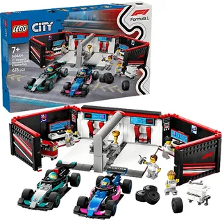 LEGO City F1 Garage mit Mercedes-AMG & Alpine Rennautos 60444