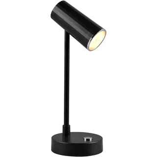 REALITY Leuchten LED Tischleuchte »Lenny« LED-Board 1 Stk. warmweiß - kaltweiß Akku Tischlampe mit USB-C Anschluss, dimmbar, Lichtfarbe einstellbar, schwarz