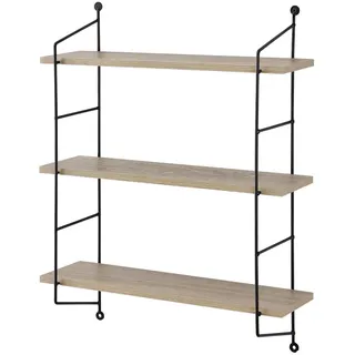 [en.casa] Ösel Wandregal 48 x 15 x 63,5 cm Beige