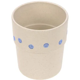 LÄSSIG Kinder Becher Trinkbecher Tasse Kindergeschirr ohne Melamin, BPA-frei, für Spülmaschine und Mikrowelle/Mug Happy Rascals Smile sky blue