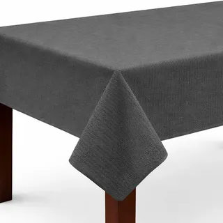 Bestlivings Gartentischdecke ( 130x160cm / Anthrazit ) Weichschaum – wetterfeste Outdoor Tischdecke mit Paspelband, rutschfest & abwischbar – ideal für Garten, Balkon & Terrasse - Grau