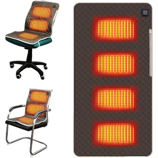 ANEELV Tragbares USB-beheiztes Sitzkissen mit 3 Temperaturreglern, Geeignet für Campingstühle, Stadien und Outdoor-Aktivitäten. Elektrisches Heizkissen, 45 x 90 cm