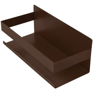INOXLM Duschregal, selbstklebend, Eckregal für Badezimmer, Organizer, Küchenregal, Gewürzregal (Braun)