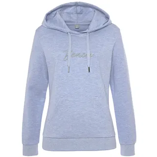 bench. loungewear Kapuzensweatshirt Meliert Blau 36/38