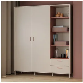 Forte "Milles", trendiges Dekor, Vollauszug Schubkästen, Metallbeine, sand, terracotta),