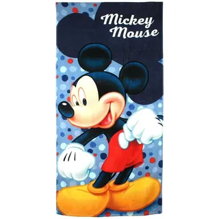Disney Mickey-Handtuch, weicher und saugfähiger Stoff, Mickey-Mouse-Design, perfekt für den Strand oder Pool, Marine, Einheitsgröße