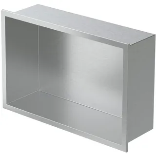 luxebath Duschnische Silber 30/20 cm , Silberfarben , Metall , 22x10x32 cm , Badezimmer, Baden & Duschen, Duschregale & Duschablagen