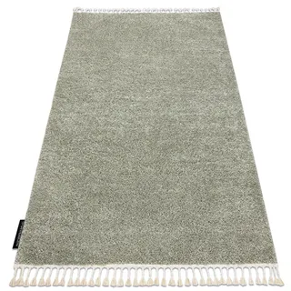 RugsX Teppich, berber 9000 grün Franse berber marokkanisch shaggy green 120x170 cm,