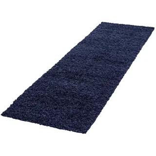 Life Shaggy 1500 Hochflorteppich 100 x 200 cm navy