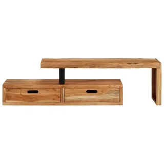 vidaXL TV-Ständer (118-200) x 30 x 40 cm Massivholz Akazie - Braun