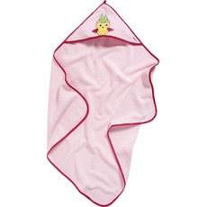 Playshoes Mädchen Playshoes Baby Frottee Kapuzentuch Eule 340039, 14 - Rosa, 100x100cm