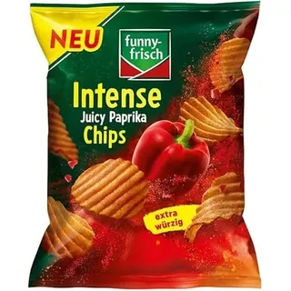 Funny-Frisch Intense Chips Juicy Paprika 110g (Packung mit 5)