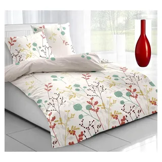 Dormisette Bettwäsche 155x220 Biber Bio aus Deutschland mit Reißverschluss