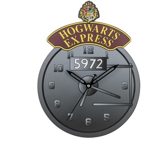 Disney Harry Potter Hogwarts Express Wanduhr HP3052, Schwarz