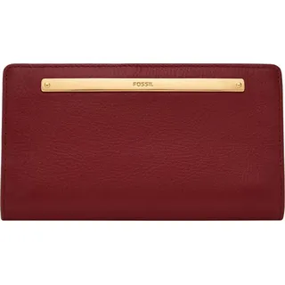 Fossil Liza Slim Bifold Geldbörse Damen scarlet weinrot