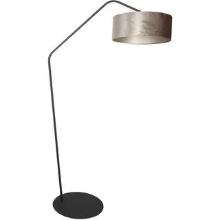 Anne Lighting - stehlampe - ZigZag - silber schwarz - metall - bogenlampe - E27 - 4240ZW - Schwarz