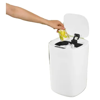 Intelligente Sensor-Mülltonne, 12 Liter Kapazität, berührungslose Bedienung, langlebige ABS- und PP-Materialien, Geruchskontrollmechanismus, modernes Design