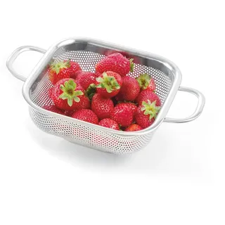 HENDI Gemüsesieb quadratisch 218 x 218 x 70 mm Edelstahl