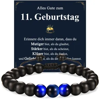PDTU Geburtstagsgeschenk für Jungen, Armband Jungen Geschenke für 11 Geburtstag Junge zum Geburtstag, Tolles Geschenke für 11 Jährige Jungen Jungs