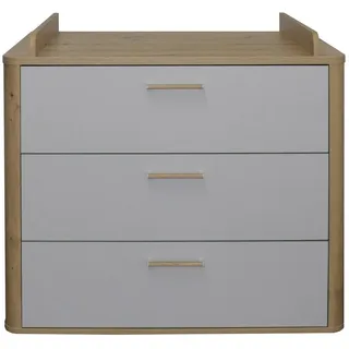 MYBABY Mäusbacher Wickelkommode Lilly Holzoptik Grau