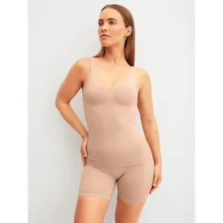 Lange Unterhose CALIDA "Seamless Shape", Damen, Gr. S (40/42), rose teint, Single Jersey, Obermaterial: 85% Polyamid, 15% Elasthan, körpernah, Unterhosen Lange Unterhose, mit hohem Bund und flachem Abschluss