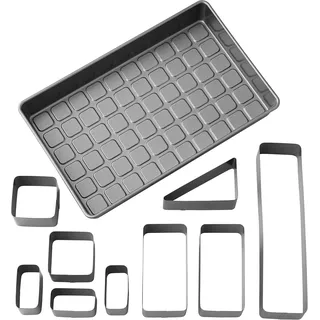 Wilton Buchstaben und Zahlen Verstellbare Antihaft-Kuchenform 10-teiliges Set