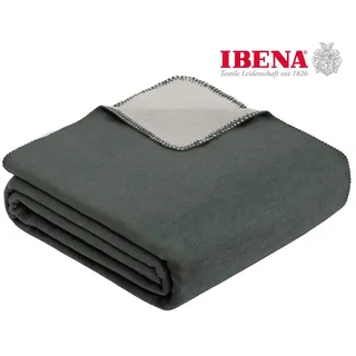 IBENA Doubleface Dublin 150 x 200 cm anthrazit/silber