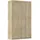 Drehtürenschrank Alabama 136 x 229 x 54 cm Braun