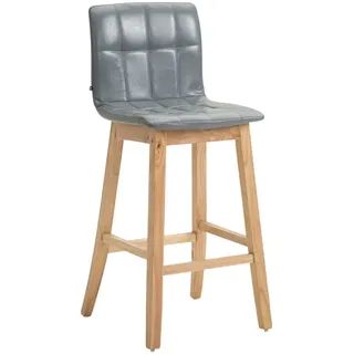 CLP Barhocker Bregenz Kunstleder grau/natura