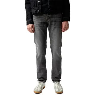 Nudie Jeans Steady Eddie Ii Jeans - Denim Grey Crosshatch - 30 - 32