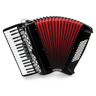 Classic Cantabile 72 Bass Akkordeon "Secondo V" Schwarz,