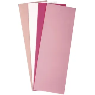 Rayher Verzierwachs Rosa-Töne Set 4 Platten 20 x 6,5 cm