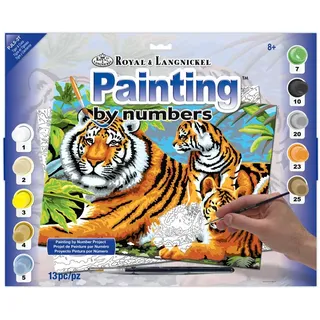 Royal & Langnickel PJL5 - Malen nach Zahlen, Tiger und Junge