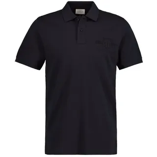 GANT Reg Tonal Shield Rugger Kurzarm-poloshirt Black M