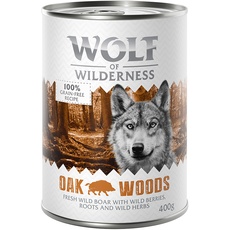 Bild von 6x400g Adult Oak Woods Wildschwein Wolf of Wilderness Hundefutter nass getreidefrei