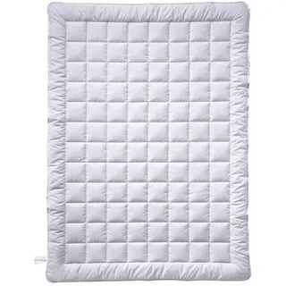 billerbeck Vanessa Superlight - Sommerdecke 135 x 200 cm – Baumwolldecke, kühlende Bettdecke, leichte Sommerdecke – 100 % Baumwolle, Weiß