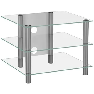 VCM Sindas TV-Rack 60 cm Alu/Klarglas