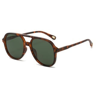 YAMEIZE Retro Polarisierte 70s Rechteck Sonnenbrille für Damen Herren Pilot Quadrat UV400 Schutz Oversized Double Bridge Brille Fahren Outdoor