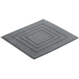 Vossen Badematte , Chromfarben , Textil , Uni , rechteckig , 60x60 cm , ISO 9001, Fkt, Made in Austria, Oeko-Tex® Standard 100 , für Fußbodenheizung geeignet , Heimtextilien, Badtextilien, Badematten